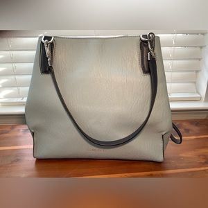 Calvin Klein triple compartment shoulder bag baby blue